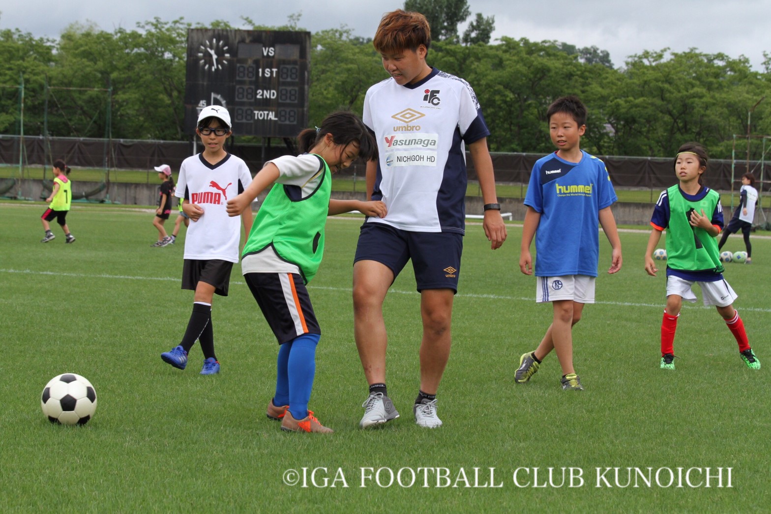 少女サッカー教室を行いました 伊賀fcくノ一三重