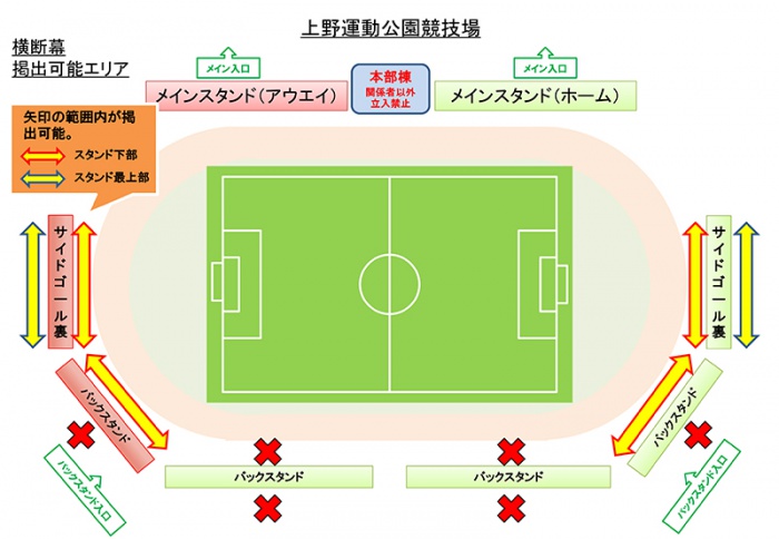 掲出可能エリア